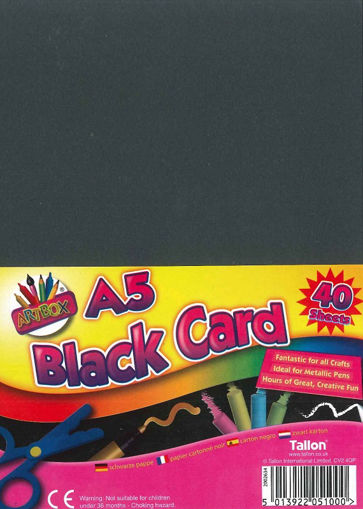 Picture of BLACK ACTIVITY CARD A5 X 40 SHEETS